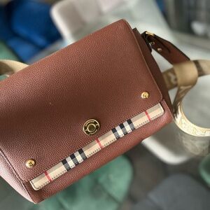 Burberry Tan and Beige Crossbody Bag